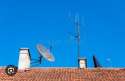 Dish satellite installation