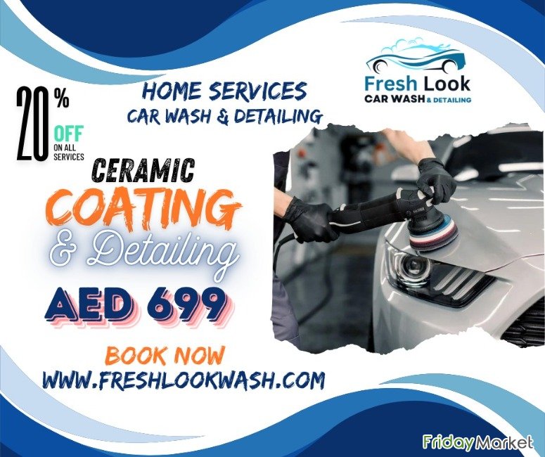 Exterior Car Body Polishing - Fresh Look Car Wash دبي الإمارات