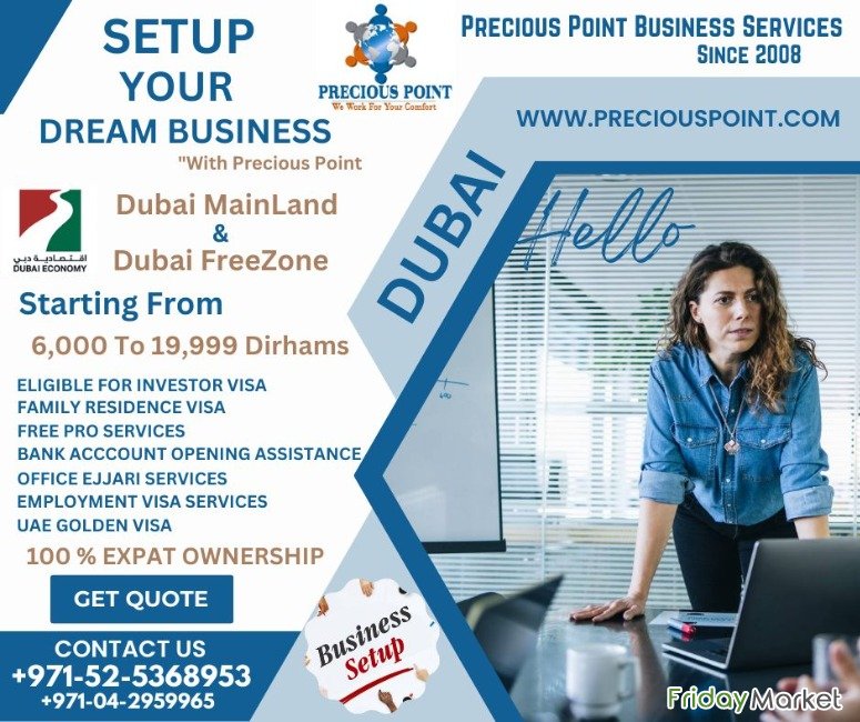 Company Formation - Precious Point Business دبي الإمارات