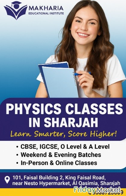 Physics Classes Near Me In Sharjah 0568723609 الشارقة الإمارات
