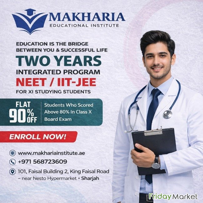 NEET Exam Preparation Classes In Sharjah | Makharia Institute. الشارقة الإمارات