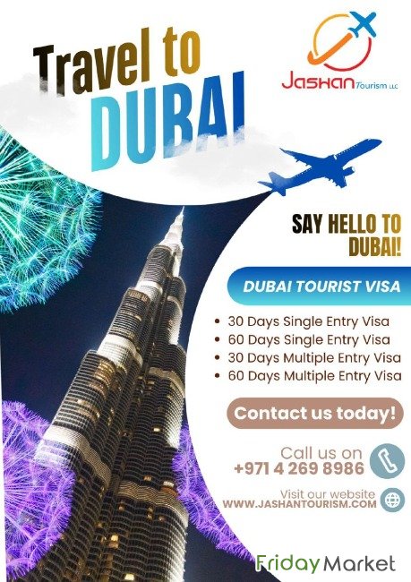 Jashan Tourism : Dubai Tourist Visa دبي الإمارات