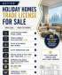 Holiday Homes Trade License For Sale