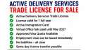 Delivery services trade license For Sale in DUBAI UAE
