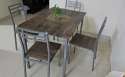Elegant pan Emirates wooden Table Surface with 4 chair