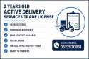 2 YEARS OLD ACTIVE DELIVERY SERVICES TRADE LICENSE AVAILABLE FOR SALE